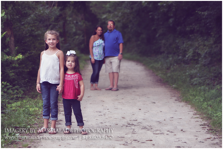 An example of a family photo from an outdoor family session by Marmalade Photography