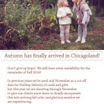 Opportunity for fall family photos in late fall 2016