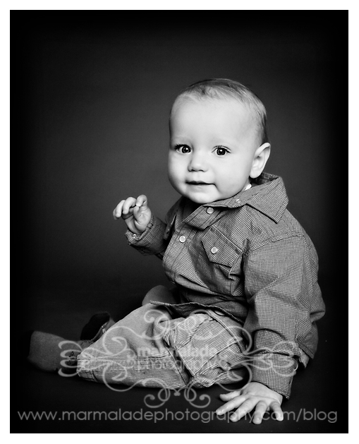 black and white baby boy